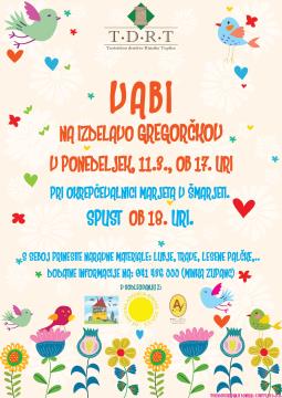 Izdelovanje in spust gregorčkov na predvečer Gregorjevega 1